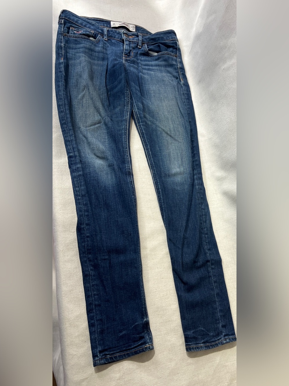 Hollister Vintage Y2K Skinny Bootcut Jeans size 3R W26 L31 Dark Wash